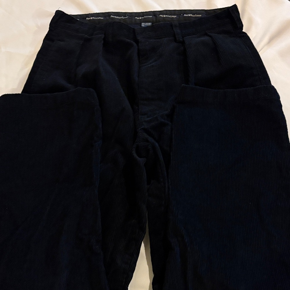 Polo Ralph Lauren Vintage Men's Black Corduroy Pants